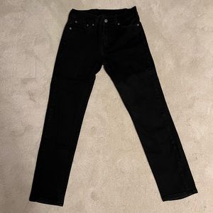 Levis 511 Slim Fit Black Wash Jeans Men’s Size 30 X 30 EUC